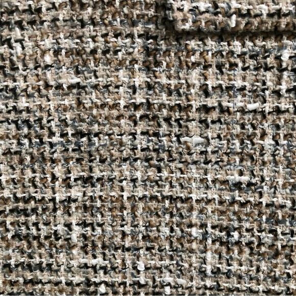 Theory Tweed Sleeveless Minidress Neutral Cream Tan Women’s Size 10 NWOT - Picture 8 of 14